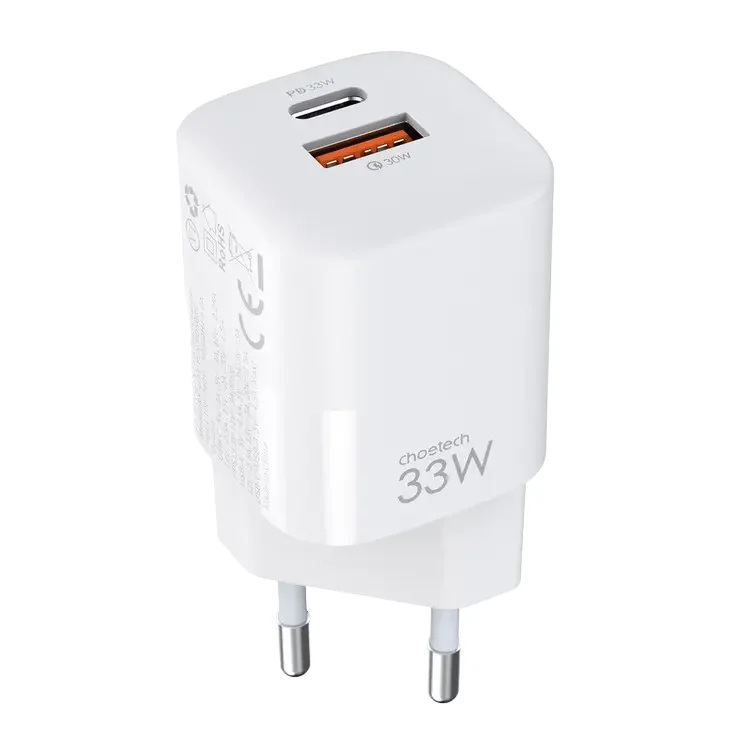 Wall Charger Choetech PD5006-WH, 33W, White — foto 3