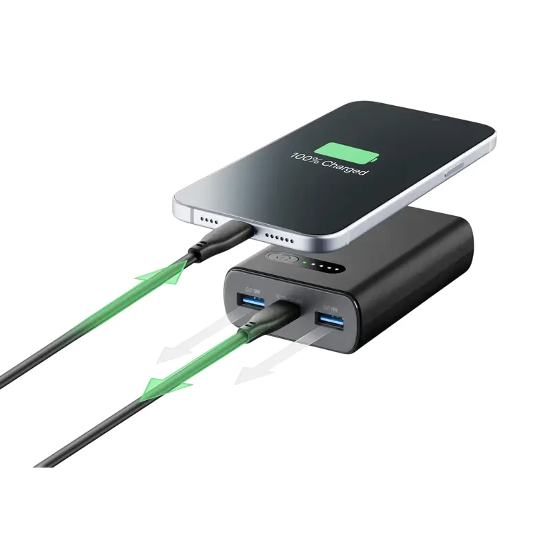 Acumulator extern Cellularline Fast PD 20W, 10000mAh, Negru — foto 2
