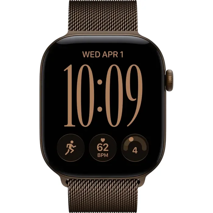 Apple Watch Series 12 GPS, 46mm Dark Bronze Aluminium Case with Dark Bronze Milanese Loop - S/M MKD7 — foto 3