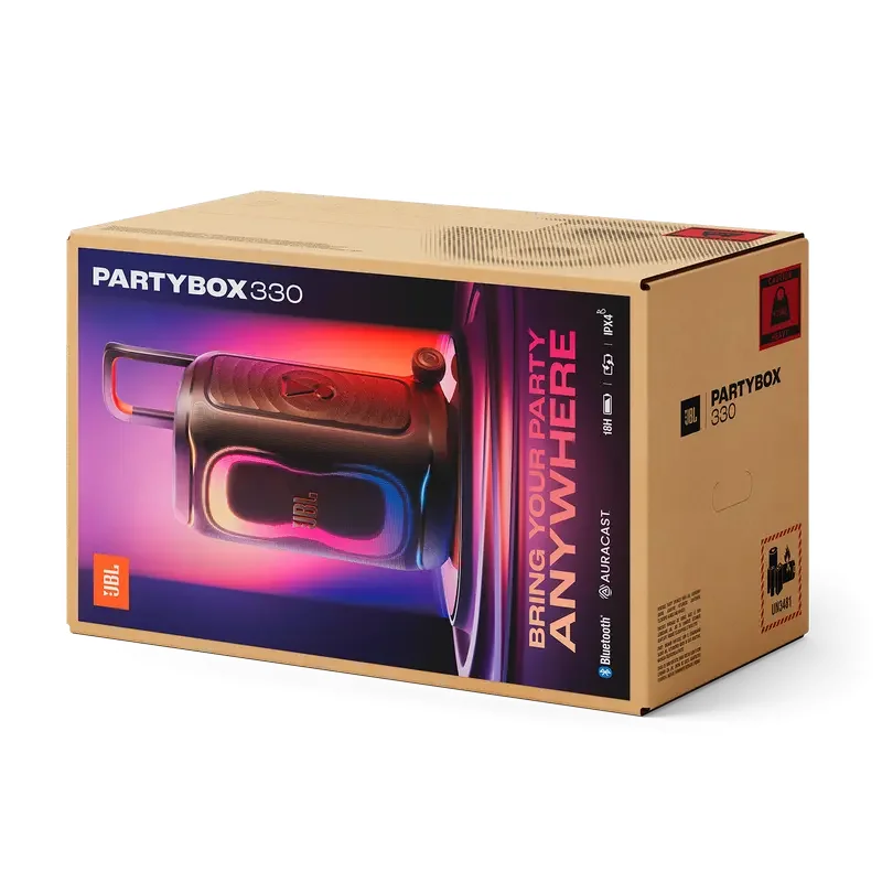 Portable Audio System JBL PartyBox 330, Black — foto 3