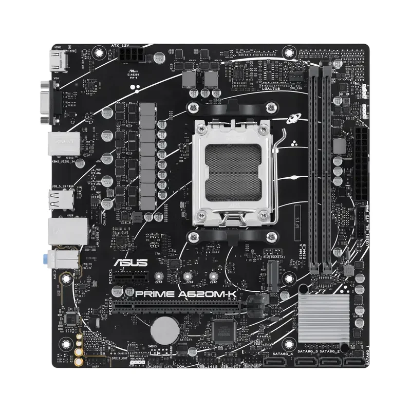 Mainboard ASUS PRIME A620M-K, AM5, AMD A620, Micro-ATX — foto 4