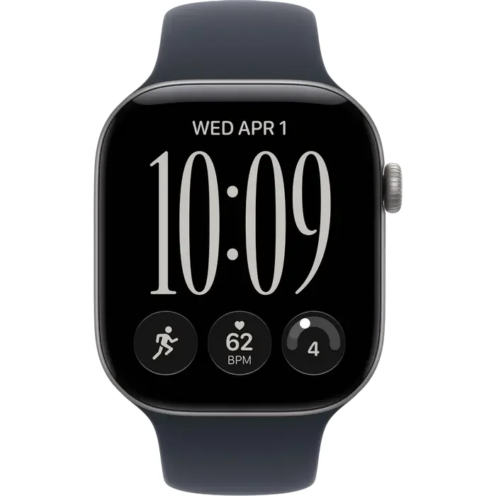 Apple Watch Series 12 GPS, 46mm Space Grey Aluminium Case with Navy Blue Sport Band - M/L MJEJ4 — foto 2