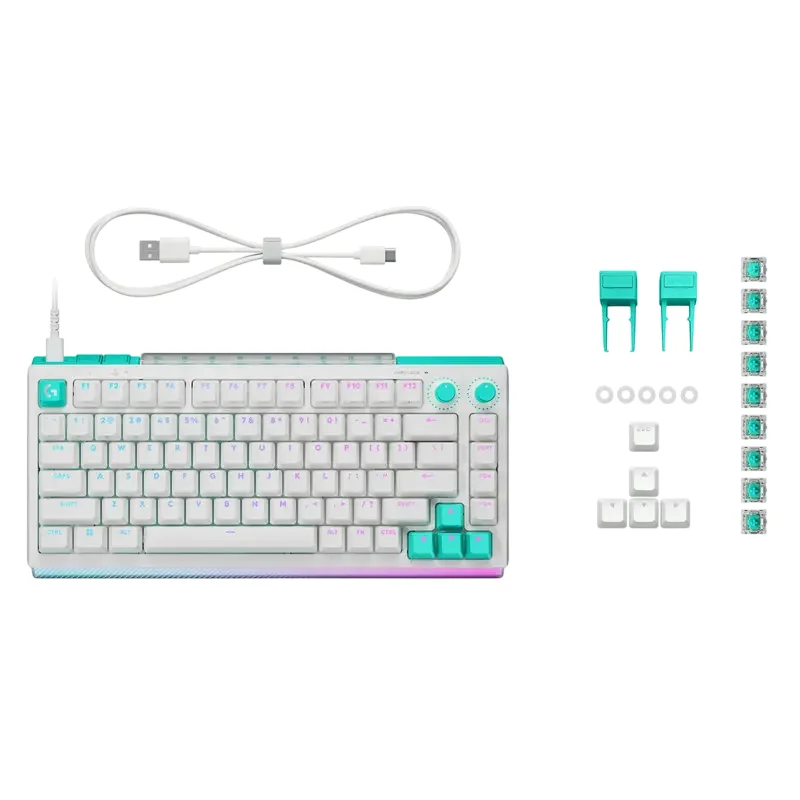 Gaming Keyboard Logitech G512 X 75 Wired, EMEA28i - 935 - Tactile,White — foto 3