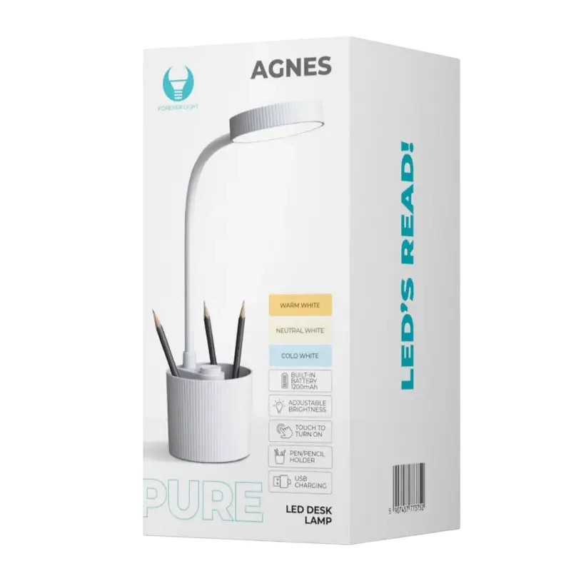 Desk Lamp Forever Pure FLB-20 Agnes, White — foto 4