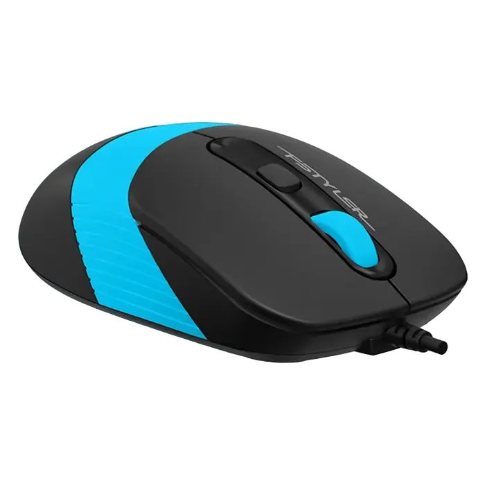 Mouse A4Tech FM10, Negru/Albastru — foto 4