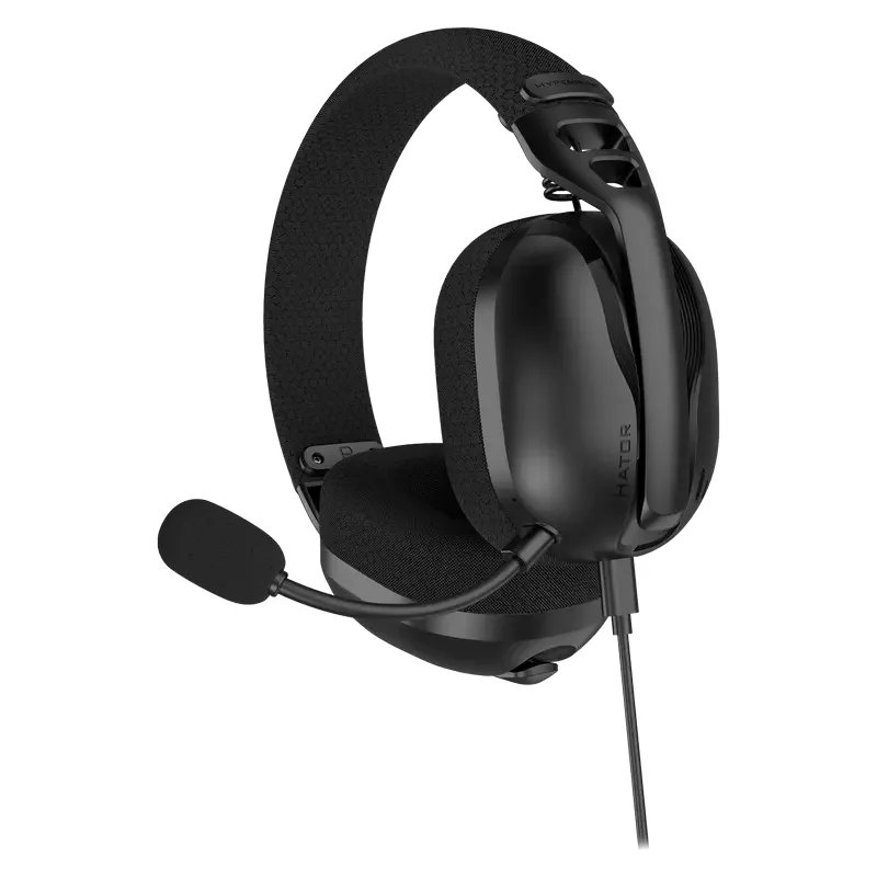Игровая Гарнитура HATOR Hyperpunk 3 USB, Проводной аналоговый, Чёрный — foto 3