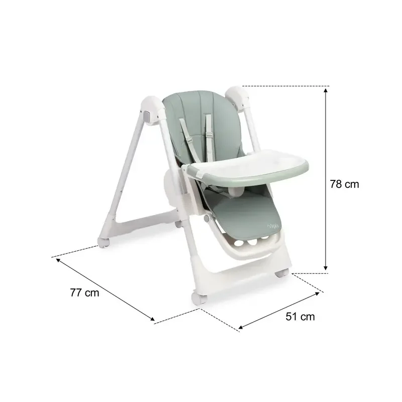Scaun de masa 2 in 1 Caretero MEGALO MINT — foto 5