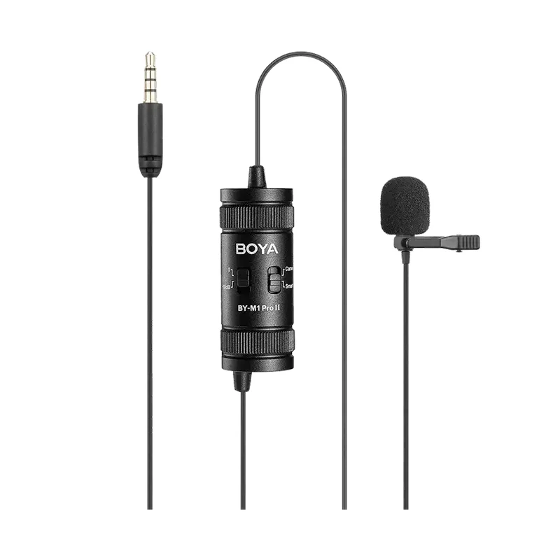 Portable Recording Microphone Boya BY-M1 Pro II, Wired Analog, Black — foto 3