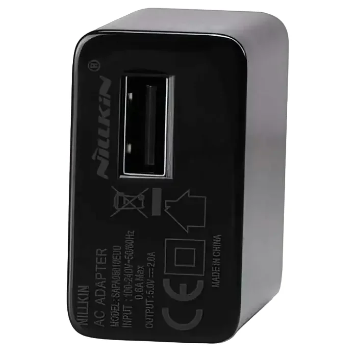 Încărcător Nillkin Wall Charger AC, 1USB, 2.0A, Negru — foto 2