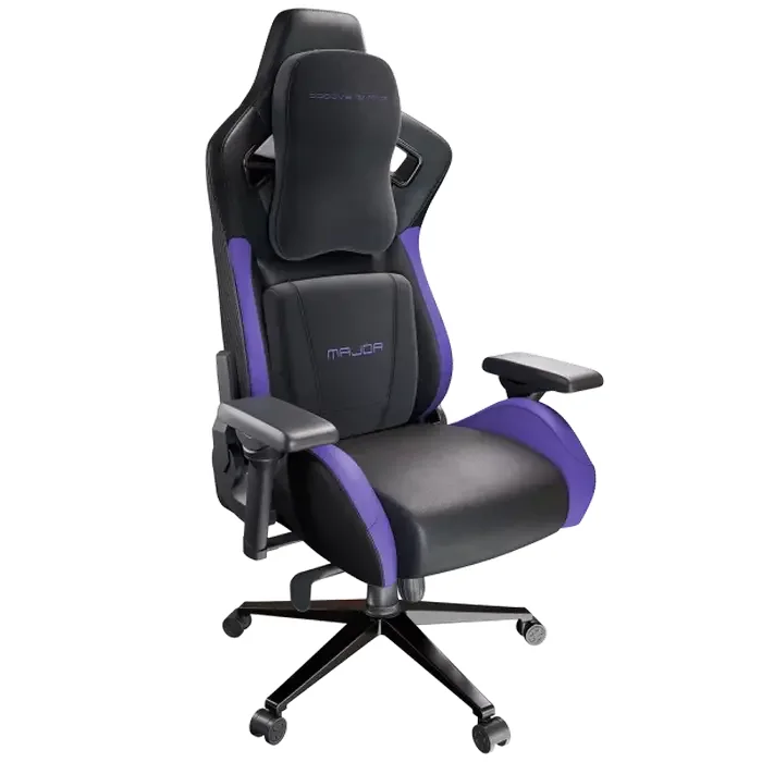 Игровое кресло Proove Gaming Major, Искусственная кожа, Чёрный | Фиолетовый — foto 2