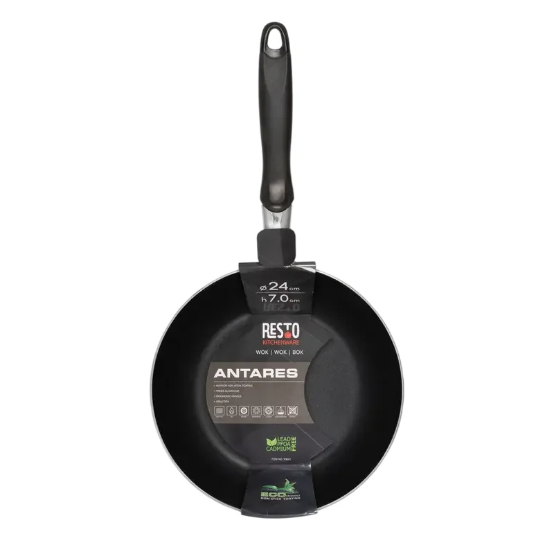 WOK Frying Pan RESTO 93601, 24cm, Black — foto 6