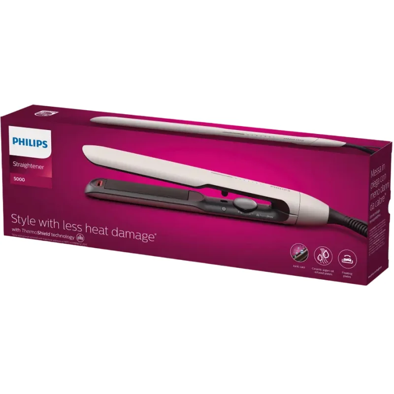 Выпрямитель для волос Philips BHS515/00, Белый — foto 4
