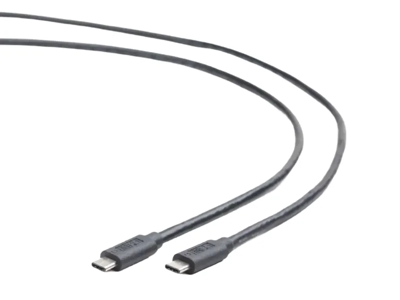 Кабель для зарядки и синхронизации Cablexpert CCP-USB3.1-CMCM-1M, USB Type-C/USB Type-C, 1м, Чёрный — foto 2