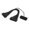 Cable, CC-PSU24-01 Dual 24-pin internal PC power extension cable, 0.3 m, Cablexpert — foto 2