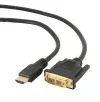 Cable HDMI to DVI  1.8m Cablexpert, male-male, GOLD, 18+1pin single-link, CC-HDMI-DVI-6 — foto 3