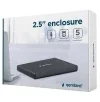 2.5" SATA HDD External Case miniUSB3.0, Aluminum Black, Gembird "EE2-U3S-3" — foto 2