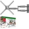 Wall Mount Barkan ''BM343XLOD'' Grey 13"-65" Move Long, max.36kg, VESA mm: up to 400x400mm — foto 3