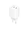 2-port 45 W2xUSB-C fast charger, White, Gembird TA-UC-2C-PD45-01-W — foto 3