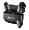 Портативный записывающий микрофон Boya mini 2-02, Беспроводной, Черный — foto 4