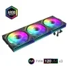 PC Case Fan GAMEMAX FN12A-S3I-R, Reversed, 3xARGB Fan Kit, 120mm, <31.62dB, 49.54CFM, 800-1600RPM, H — foto 9