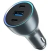 Car Charger Proove Super Charge 130W (2 Type-C + USB) Metal Gray — foto 6