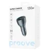 Car Charger Proove Super Charge 130W (2 Type-C + USB) Metal Gray — foto 3