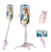 Tripod & Selfie Stick Portable XO SS29 (64cm), Pink — foto 6