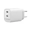 2-port 45 W2xUSB-C fast charger, White, Gembird TA-UC-2C-PD45-01-W — foto 4