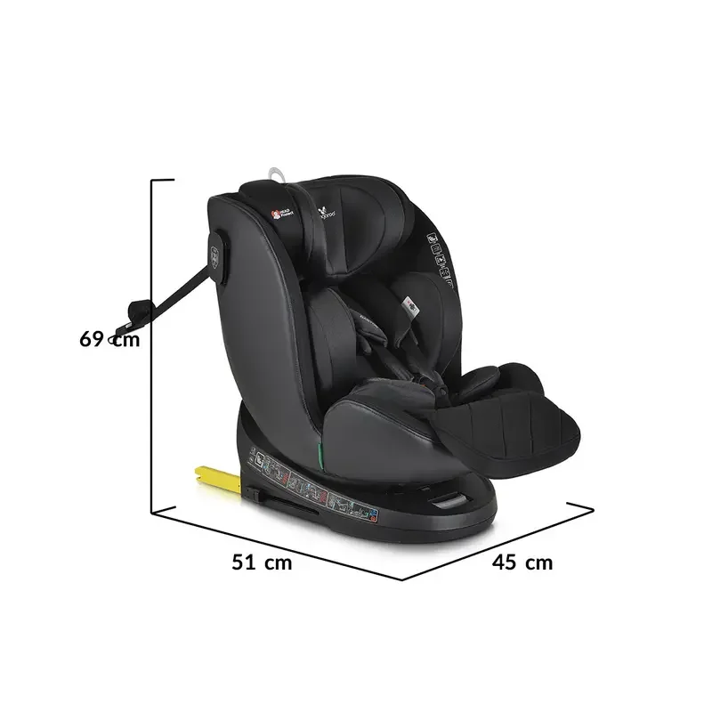 Scaun auto Cangaroo Castor 40-150cm black 3801005151844 — foto 16