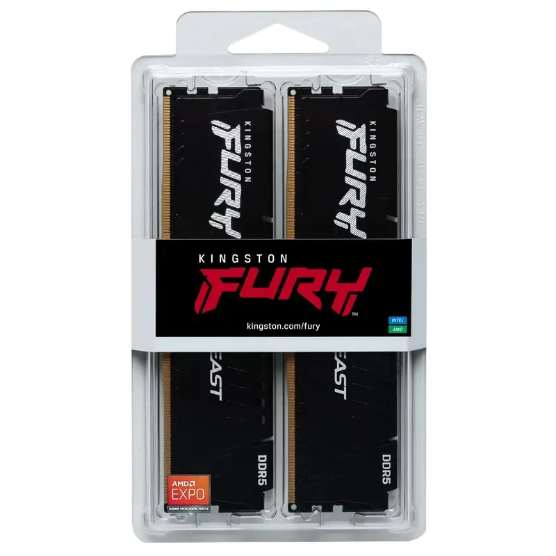 Memorie RAM Kingston FURY Beast, DDR5 SDRAM, 5600 MHz, 64GB, KF556C36BBEK2-64 — foto 7