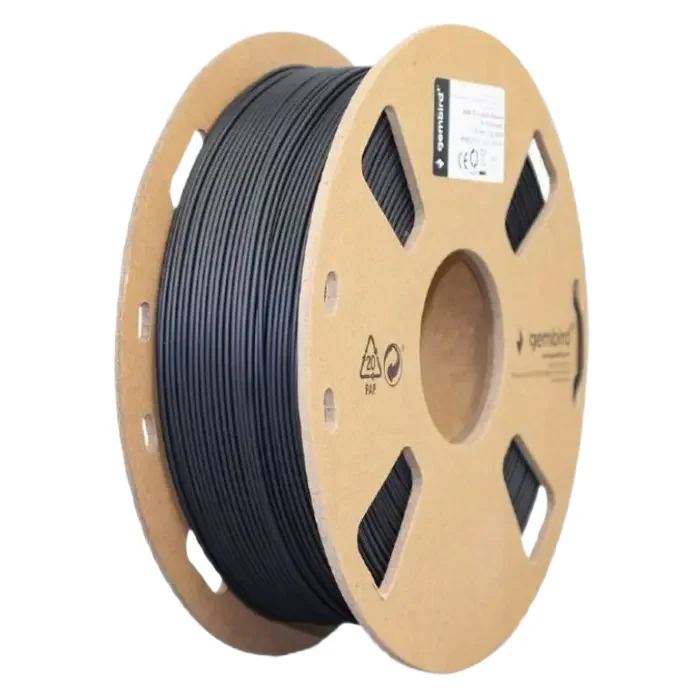 Нить для 3D-принтера Gembird 3DP-PLA-01-MTBK, PLA, Черный  Матовый , 1.75 мм, 1кг — foto 2