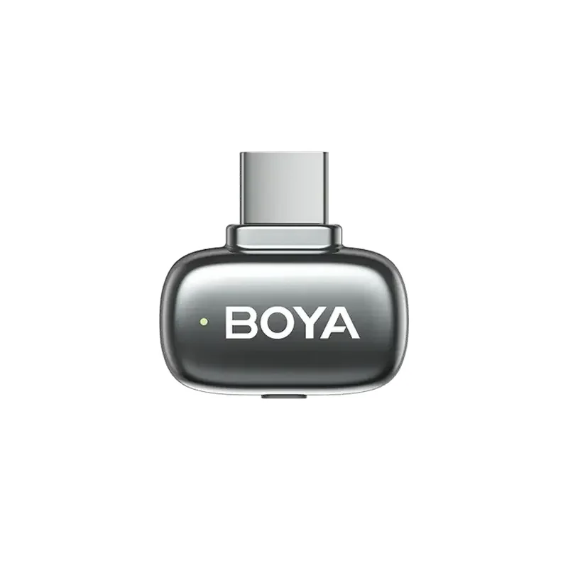 Microfon portabil pentru înregistrare vocală Boya mini 2-01, Fără fir, Gri — foto 3