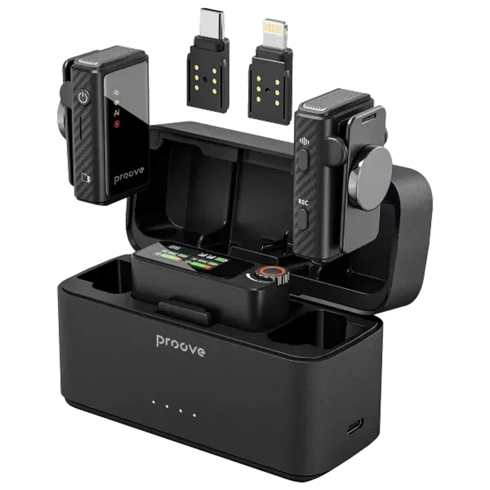 Microphone Wireless Microphone System Proove Forum Pro (Lightning/Type-C/AUX), Black — foto 2