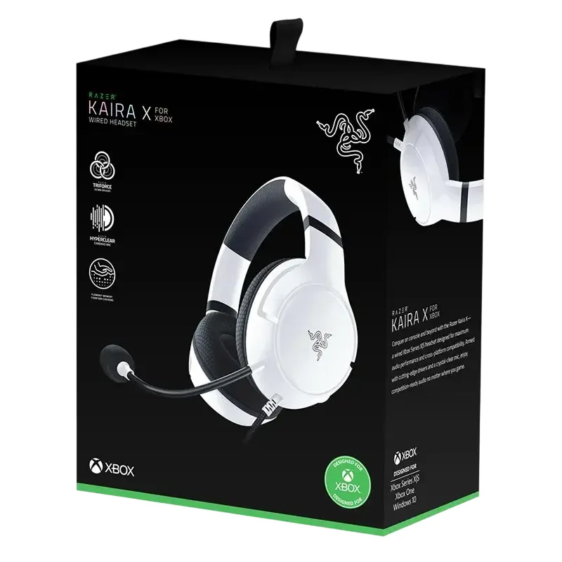 Căști gaming Razer Kaira for Xbox, Fără fir, Alb — foto 3