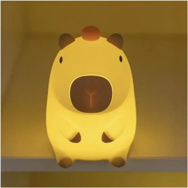 Night Light Forever light Friendly capybara, Brown — foto 4