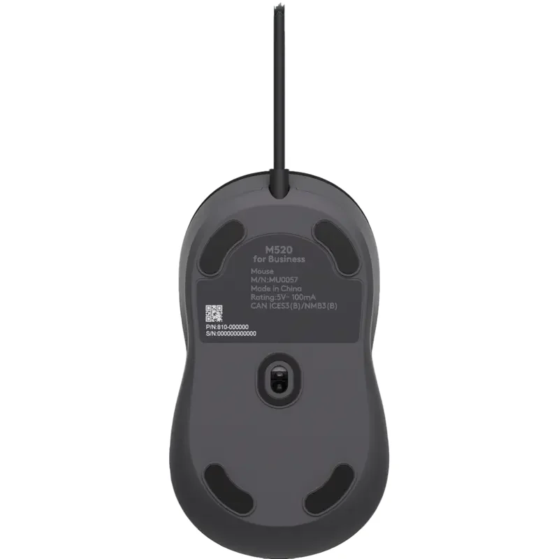 Mouse Logitech M520, Graphite — foto 2