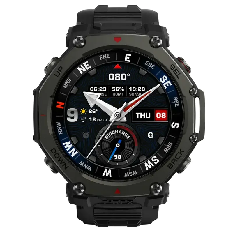 Ceas inteligent Xiaomi Amazfit T-Rex 3 Pro, 48mm, Tactical Black — foto 4