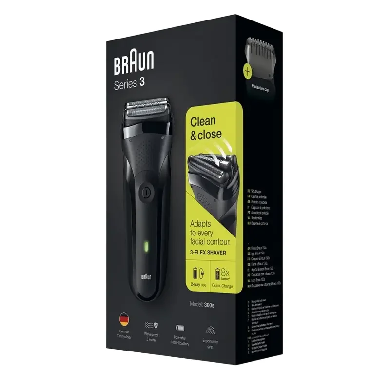 Men's Electric Shaver BRAUN Series 3 300s, Black — foto 2