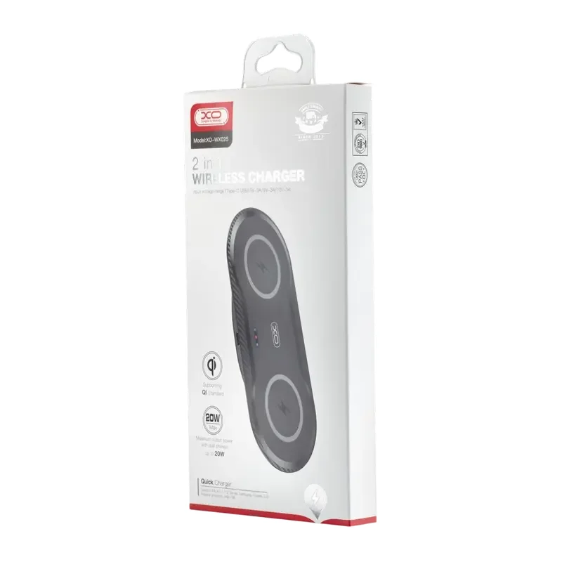 Wireless Charger XO WX025, 20W, Black — foto 3