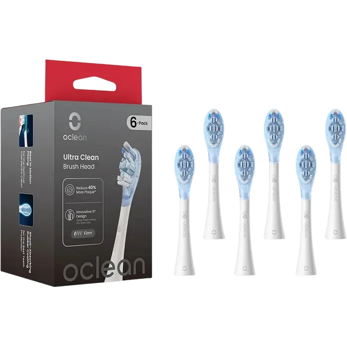 Plaque Control Brush Head Oclean Ultra UC03 W02 6-pk, White — foto 4