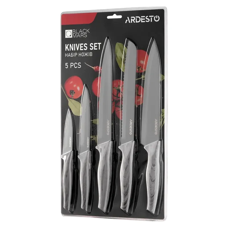 Knife Set Ardesto Black Mars, AR2105BG — foto 3