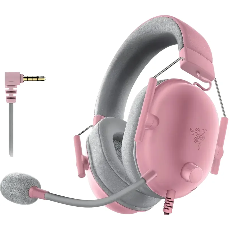 Gaming Headsets Razer BlackShark V2 X for PlayStation, Wired Analog, Pink — foto 3