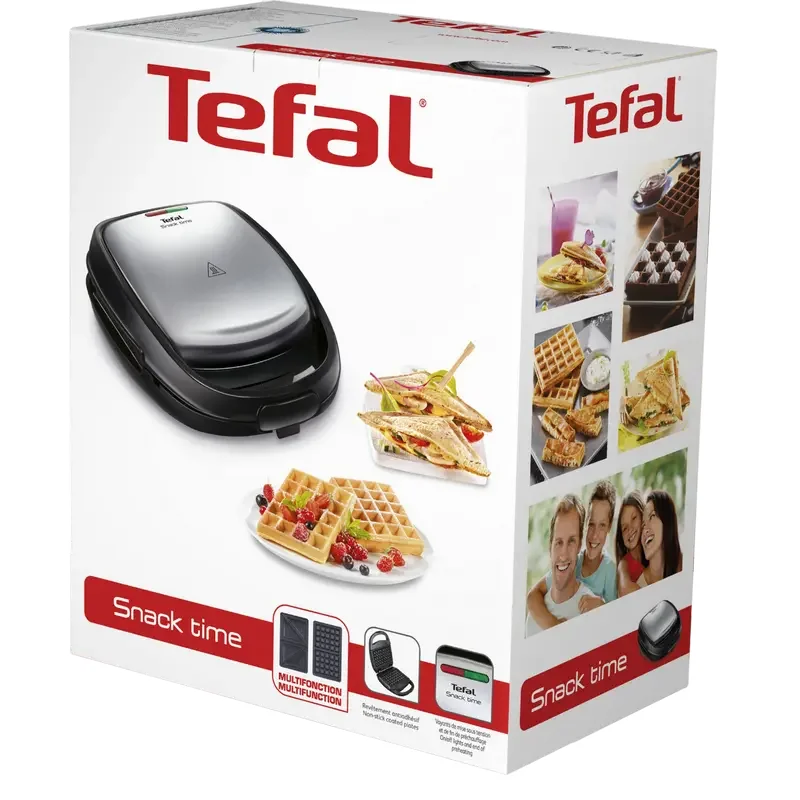 Сэндвичница-Мультипекарь Tefal SW341D12, Серебристый | Черный — foto 3
