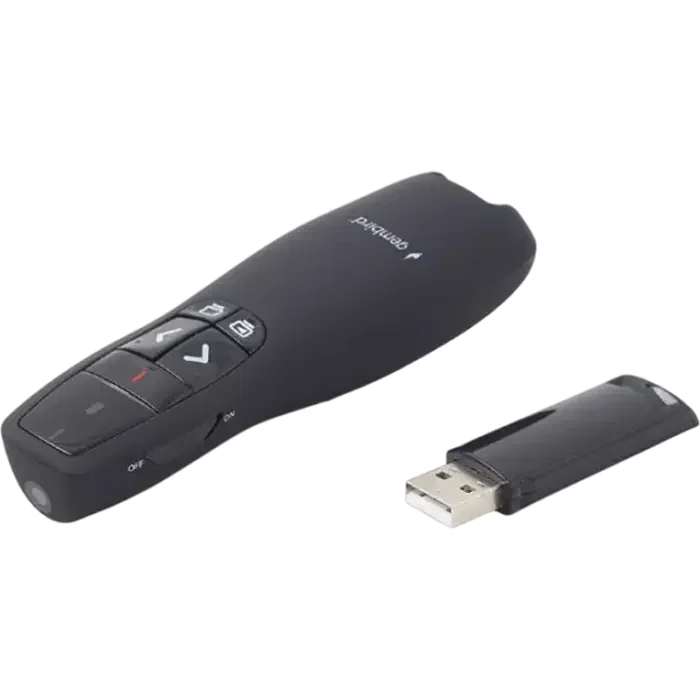 Presenter Gembird WP-L-12, Class 2 Laser, Range: 10m, 2.4 Ghz, 84g, 2xAAA — foto 4