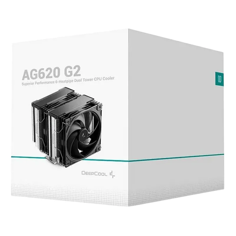 AC Deepcool "AG620 V2" (<29.22dBA, 500-200RPM, 70.09CFM, 2x120mm, 260W, 6x6mm, 1306g.) — foto 4