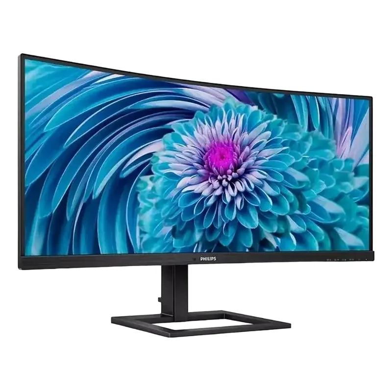34" PHILIPS 346E2CUAE, Black, VA-Curved, 3440x1440, 120Hz,1ms, 300cd,MegaDCR,DP+HDMI+USB+TypeC,Spkrs — foto 2