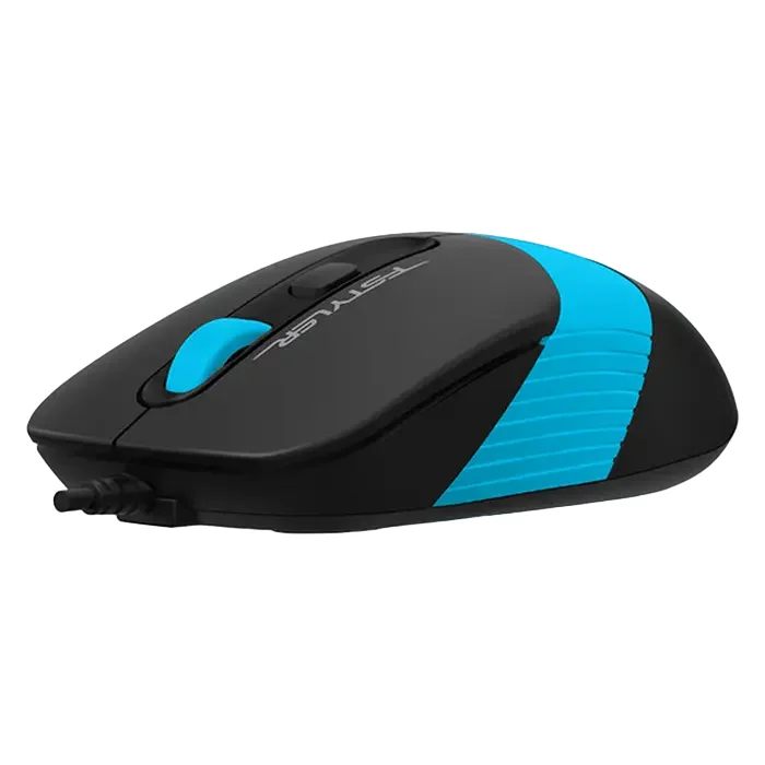 Mouse A4Tech FM10, Negru/Albastru — foto 3
