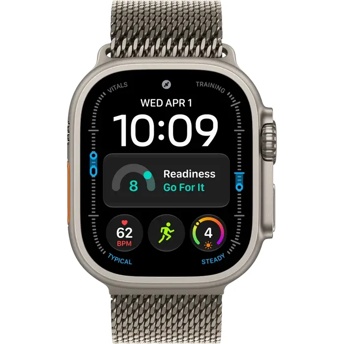 Apple Watch Ultra 4 GPS + Cellular, 49mm Natural Titanium Case with Natural Titanium Milanese Loop - — foto 3