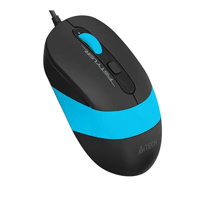 Mouse A4Tech FM10, Negru/Albastru — foto 2