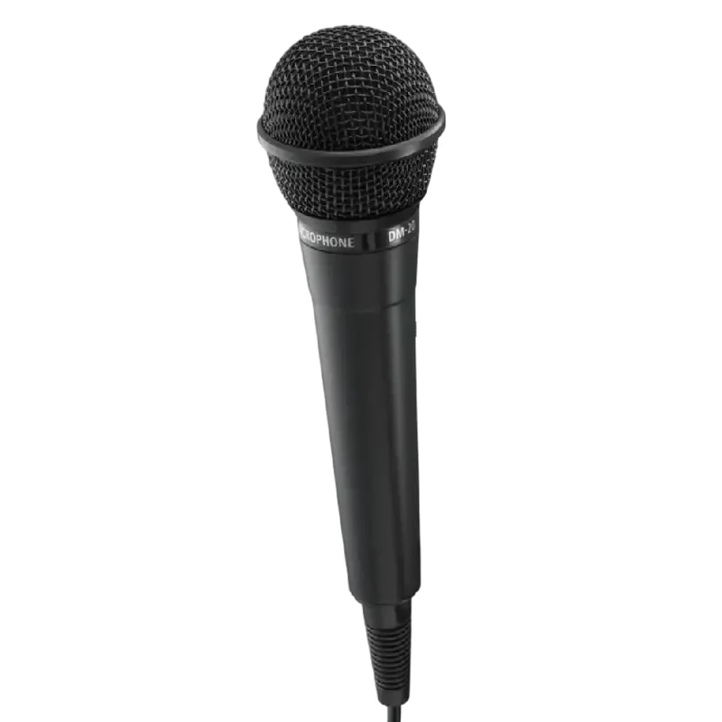Microfon Karaoke HAMA 46020 DM-20, Cu fir, Negru — foto 3